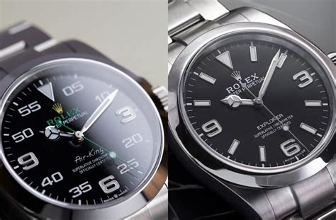 rolex air king vs pilot